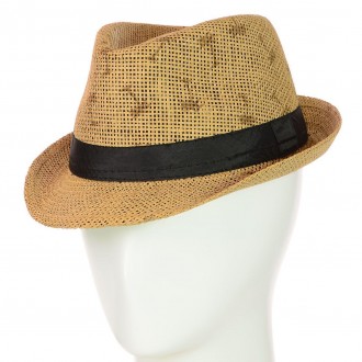 Шляпа-челентанка, украшена черной тканевой лентой - позволяет чувствовать себя к. . фото 2