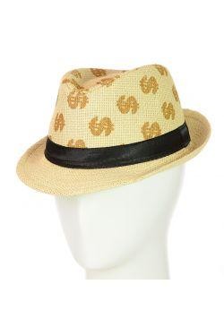 Соломенная шляпа-челентанка, украшена черной тканевой лентой. Модель имеет привл. . фото 3
