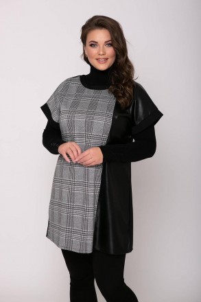 Туніка комбінована АФІНА 54-60 р. р. Вишгород. фото 1 Туніка комбінована АФІНА 54-60 р. р. Вишгород. фото 1