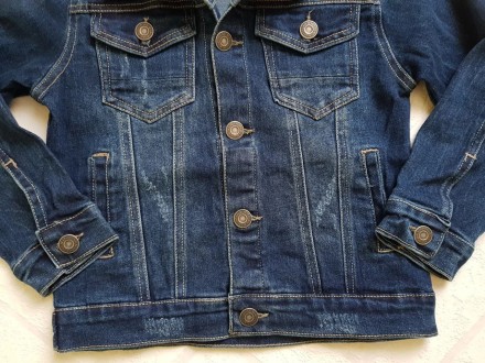 Джинсовые пиджаки для мальчиков.
Размер
	6 лет -116 рост - длинна 44 пог 36 рука. . фото 4