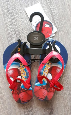 Вьетнамки "SPIDERMAN" для мальчика, синие OVS Италия р.24. Вышгород. фото 1 Вьетнамки "SPIDERMAN" для мальчика, синие OVS Италия р.24. Вышгород. фото 1