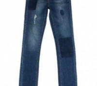 
Синие джинсы со средней талией. На поясе есть утяжка .Джинсовая ткань, стрейчев. . фото 3