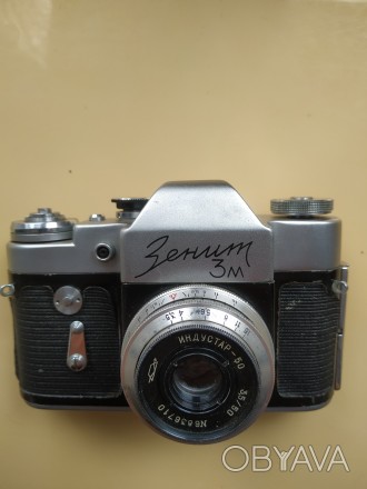 Предлагаю купить пленочный зеркальный фотоаппарат Зенит 3М . Нуждается в профила. . фото 1