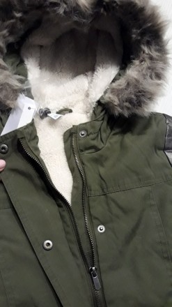 Джинсова куртка на хутрі для дівчаток від фірми Grace. Модель зимова, з знімним . . фото 4