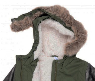 Джинсова куртка на хутрі для дівчаток від фірми Grace. Модель зимова, з знімним . . фото 3