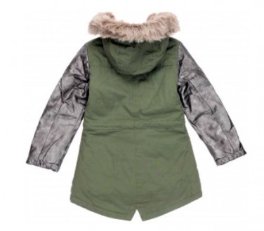 Джинсова куртка на хутрі для дівчаток від фірми Grace. Модель зимова, з знімним . . фото 7