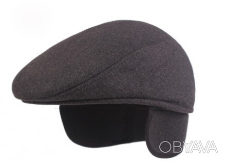 Бавовняна шапка-берет, чорна з вухами, регульована кепка
Поля капелюха: 6 см
Гли. . фото 1