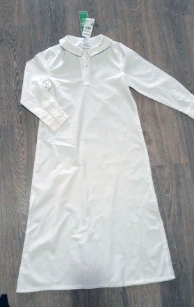 Біла котонова сукня для дівчаток KappAhi
Заміри по виробу:
зріст 122/128: довжин. . фото 3