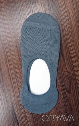 Бавовняні шкарпетки-сліди сітка гарної якості 
Колір сірий
Розмір ― 40-43. . фото 1