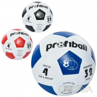 Мяч футбольный VA-0018-1 4 размер Мяч футбольный VA-0018-1 выполнен из хороших м. . фото 1
