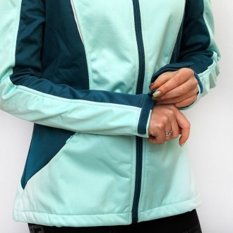 Жіноча спортивна куртка утеплена Softshell Crivit
Виготовлена ​​з 3-шарового віт. . фото 4