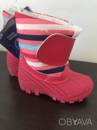 Сапоги-ботинки (сноубутсы) Немецкой фирмы Lupilu, легкие и теплые. Сапоги-галоши. . фото 1