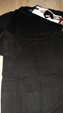 Сукня-туніка в'язана жіноча чорна L. М'яка і приємна на дотик
Склад: 69% акрил, . . фото 4