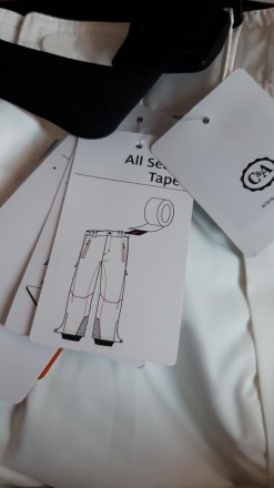
C&A Германия белые лыжные штаны из ткани PolyShell. Параметры водонепроницаемос. . фото 5