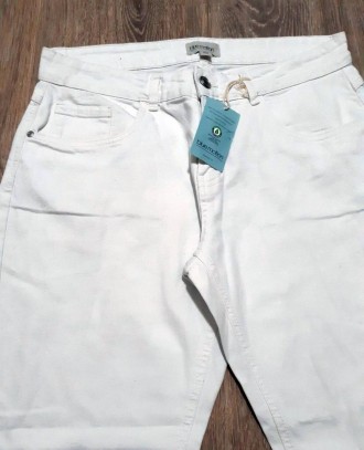 
 ???Blue motion, женские джинсы белого цвета, р. EUR 40 для идеальной посадки, . . фото 3