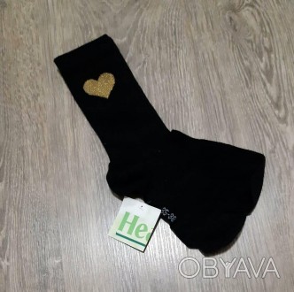 
	
	Шкарпетки жіночі із серцем стильні модні Socks 35-36 p.
	
	Виготовлені з вис. . фото 1