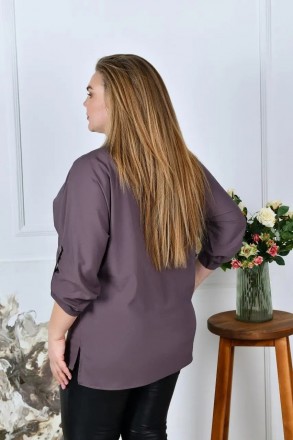 Женская блузка батал летняя с софта
Код 016518
Ткань: софт.
Цвета: белый, черный. . фото 22