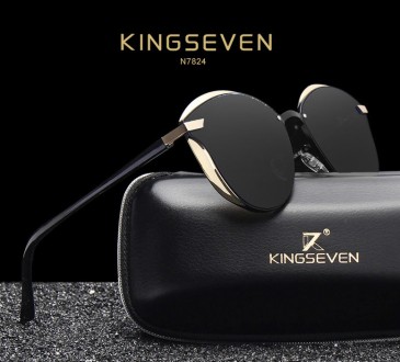 Оригинальные, поляризационные, солнцезащитные очки KINGSEVEN N7824 для женщин им. . фото 2