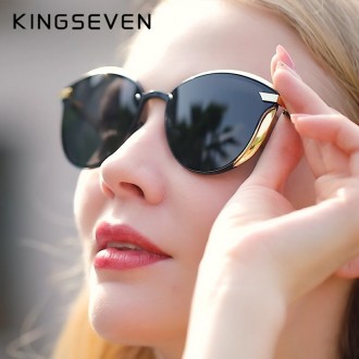 Оригинальные, поляризационные, солнцезащитные очки KINGSEVEN N7824 для женщин им. . фото 10