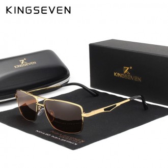 Оригінальні, поляризаційні, сонцезахисні окуляри KINGSEVEN NK7840 для чоловіків . . фото 12