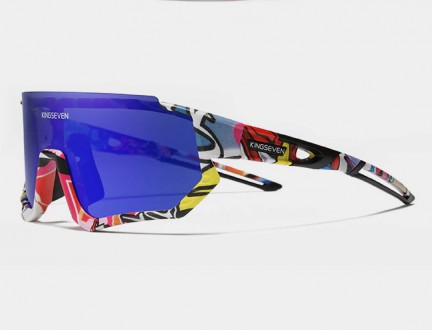 Оригінальні, поляризаційні, сонцезахисні окуляри KINGSEVEN LS-910 для велоспорту. . фото 4