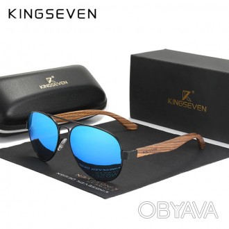 Оригінальні, поляризаційні, сонцезахисні окуляри KINGSEVEN Z5518 для чоловіків. . . фото 1