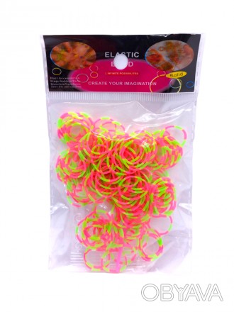Резинки для плетения браслетов розово-зеленые 200шт
S-клипсы (застёжки) для плет. . фото 1