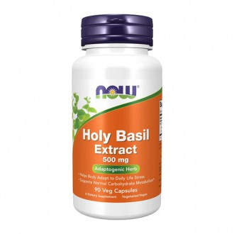 Базилік Now Foods Holy Basil Extract 500 мг Now Foods екстракт священного базилі. . фото 2