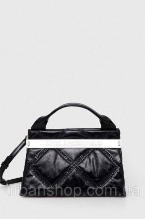 Маленька сумочка з колекції Karl Lagerfeld. Застібна модель виготовлена із натур. . фото 8