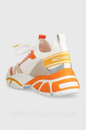Кросівки з колекції Michael Kors виготовлені з поєднання замші, натуральної шкір. . фото 4