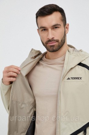 Куртка outdoor з колекції adidas TERREX. Неутеплена модель виконана з водонепрон. . фото 7