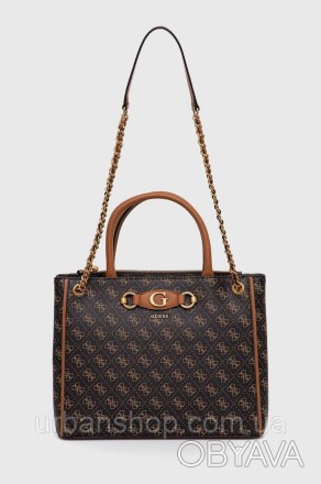 Велика сумка фасону shopper із колекції Guess. Застібна модель виготовлена із те. . фото 1