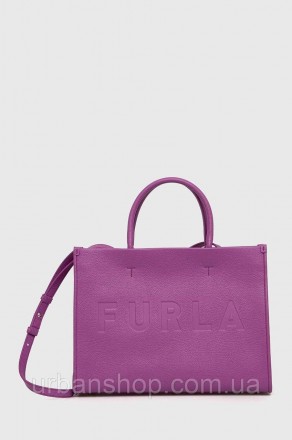 Велика сумка фасону shopper із колекції Furla. Застібна модель виготовлена із на. . фото 2
