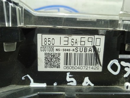 В наявност панель приборов 85057SA000 Subaru Forester SG 2006-2007 з доставкою п. . фото 3