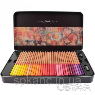Олівці кольорові Marco Renoir Fine Art 100 кольорів призначені для художників бу. . фото 1