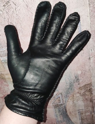 Кожаные перчатки St. Michael, made in Germany, размер-L, ширина-11.5см, средний . . фото 3