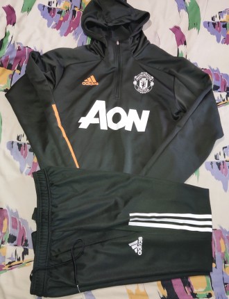 Футбольный спортивный костюм Adidas FC Manchester United, размер-S,  длина кофты. . фото 2