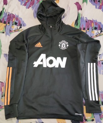 Футбольный спортивный костюм Adidas FC Manchester United, размер-S,  длина кофты. . фото 5