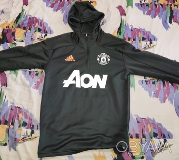 Футбольная кофта с капюшоном Adidas FC Manchester United