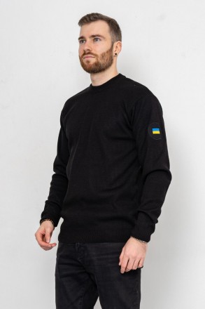 Свитер мужской, цвет черный, 161R120. Ананьев. фото 1 Свитер мужской, цвет черный, 161R120. Ананьев. фото 1