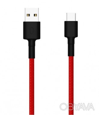Кабель посилений Xiaomi Mi Type-C Braided Cable червоний нейлонова обплетення