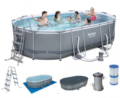 Каркасный бассейн Bestway 56448 (488-305-107см) насос, лестница, тент. Одесса. фото 1 Каркасный бассейн Bestway 56448 (488-305-107см) насос, лестница, тент. Одесса. фото 1