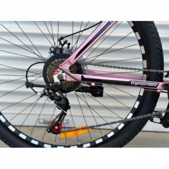  белыйСпортивный двухколесный велосипед TopRider 680, розовый 26 дюймов, алюмини. . фото 5