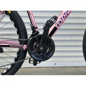  белыйСпортивный двухколесный велосипед TopRider 680, розовый 26 дюймов, алюмини. . фото 4