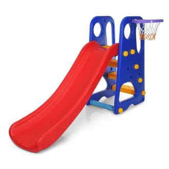 Детская горка Bambi для улицы, с баскетбольным кольцом, от 12 месяцев до 6-ти ле. Киев. фото 1