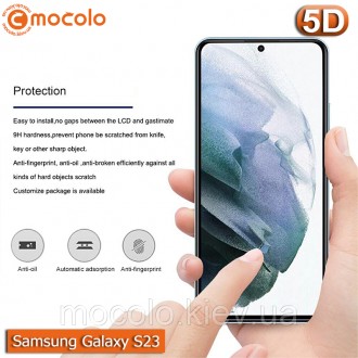Защитное 2.5D стекло С ПОЛНЫМ КЛЕЕМ по всей поверхности Mocolo 9H Samsung Galaxy. . фото 5