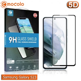 Защитное 2.5D стекло С ПОЛНЫМ КЛЕЕМ по всей поверхности Mocolo 9H Samsung Galaxy. . фото 2
