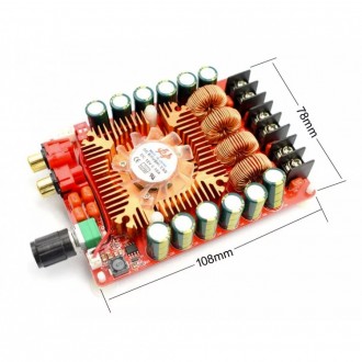 Високопотужний стереопідсилювач 2*160 Вт КЛАС-D
• чип підсилювача: TDA7498Е
• ви. . фото 9