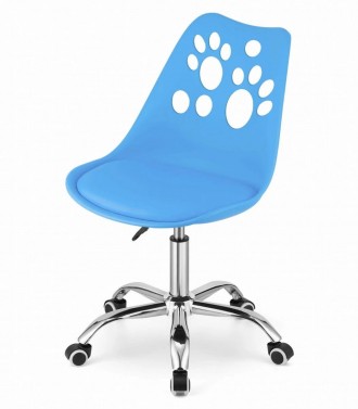 Крісло поворотний стілець на колесах PRINT синій колір
Функціональне крісло, що . . фото 5