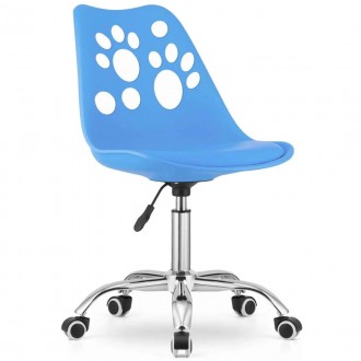 Крісло поворотний стілець на колесах PRINT синій колір
Функціональне крісло, що . . фото 7